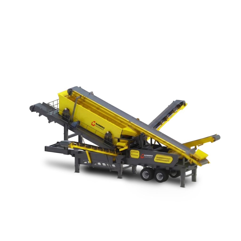 gabbro crusher - wheel mounted vibrating screen