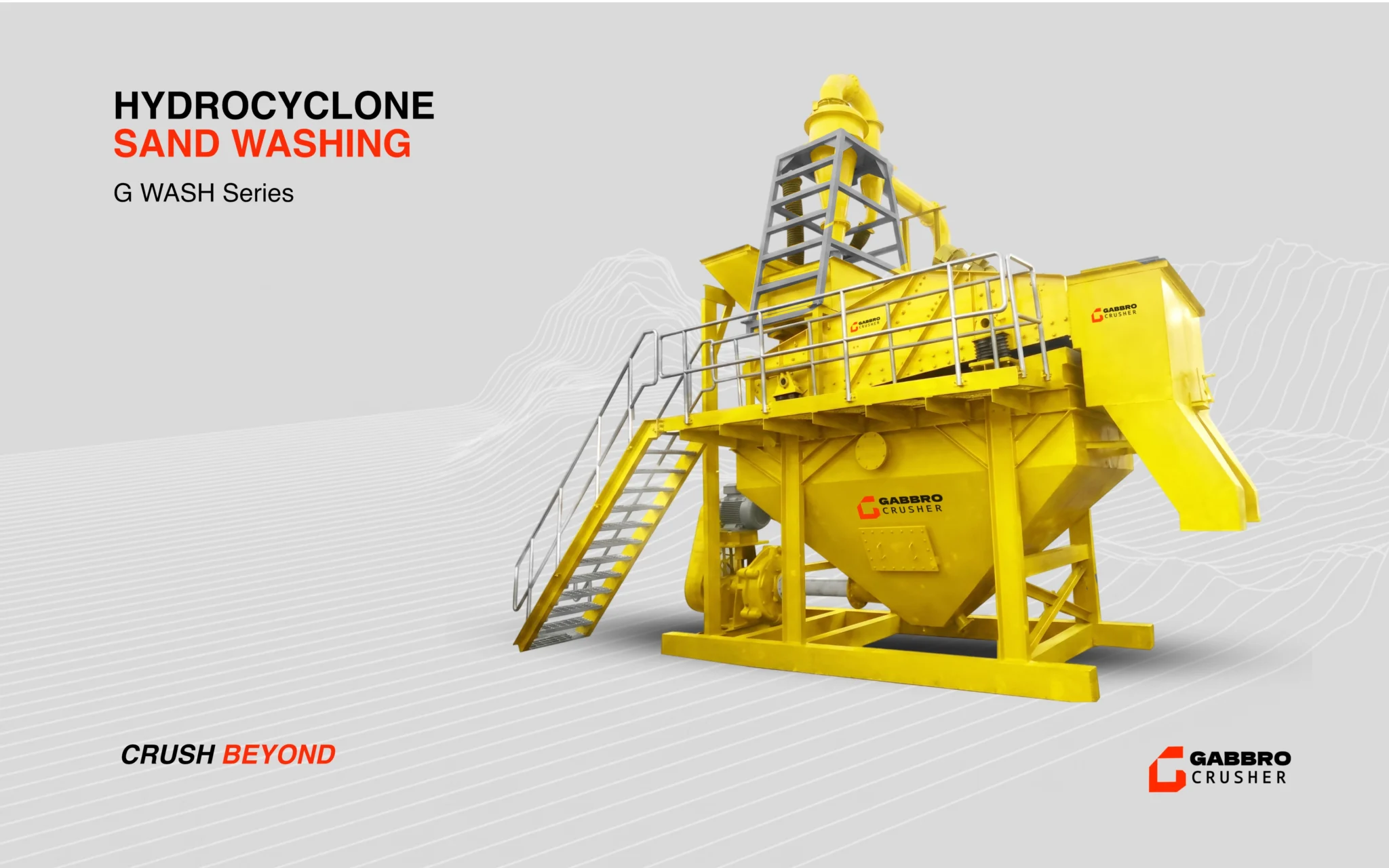 Sand Washing Machine Manufacturer in India - G wash - hydro cyclone sand washing - gabbro crusher