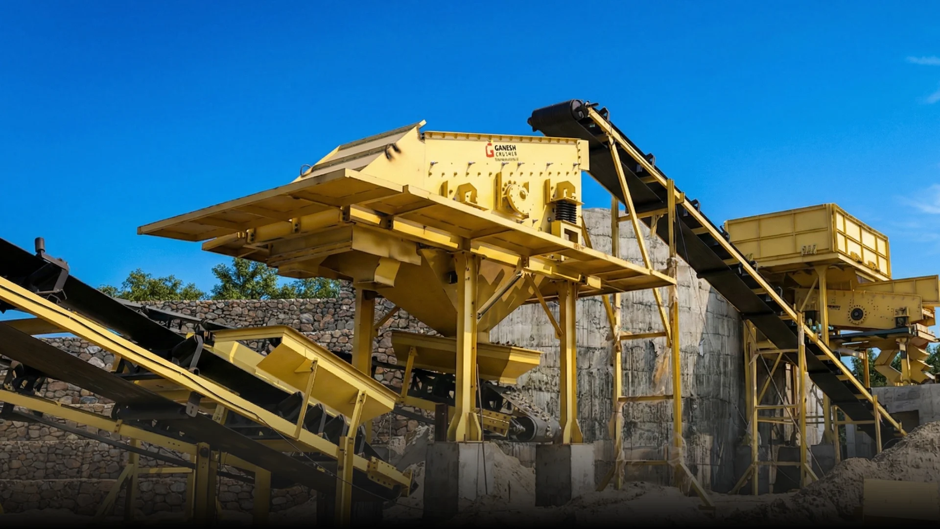 Gabbro Crusher team installation Nepal project