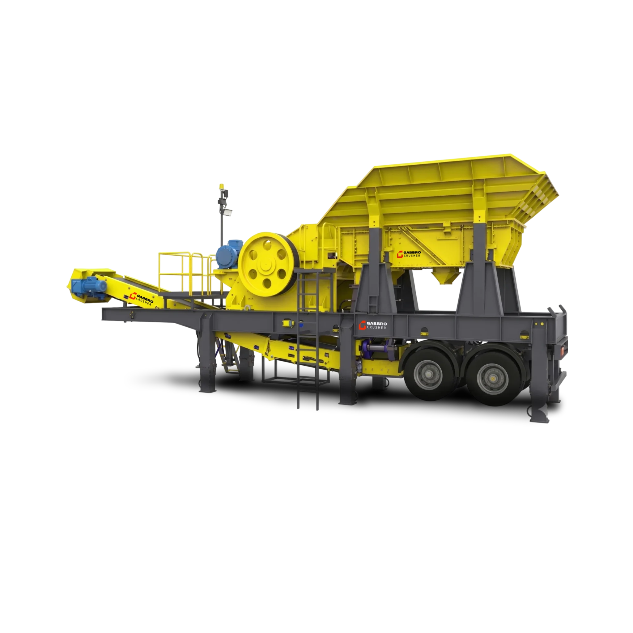 wheel mounted heavy duty jaw crusher - gabbro crusher